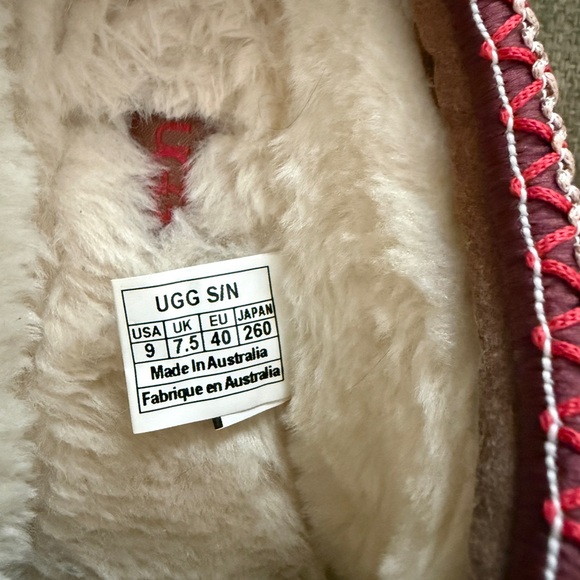 UGG Brown Tasman II Slippers with Patterned Trim - Picture 5 of 7